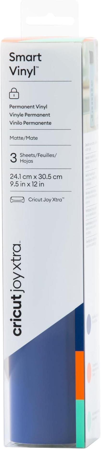 2010373 - Cricut Smart Vinyl Permanent Joy Xtra 24,1x30,5cm - 3 sheets (Pinwheel Sampler)